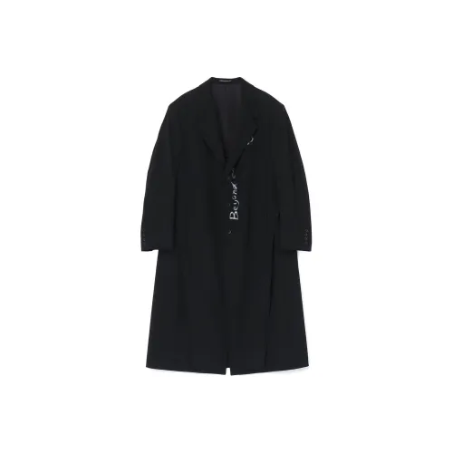 Yohji Yamamoto Черный Мужской Тренч