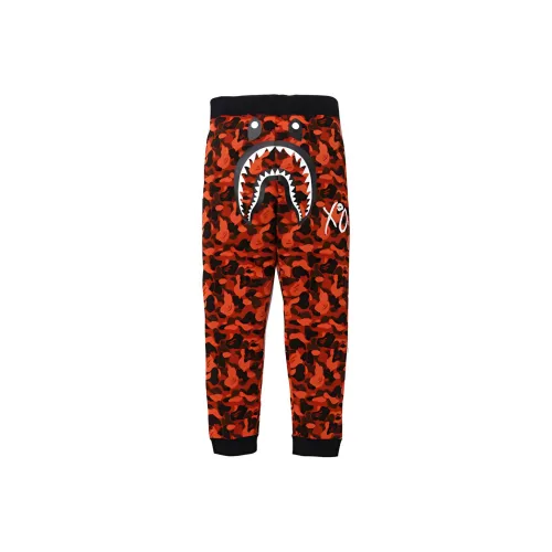 A BATHING APE Shark Series Вязаные тренировочные брюки для мужчин