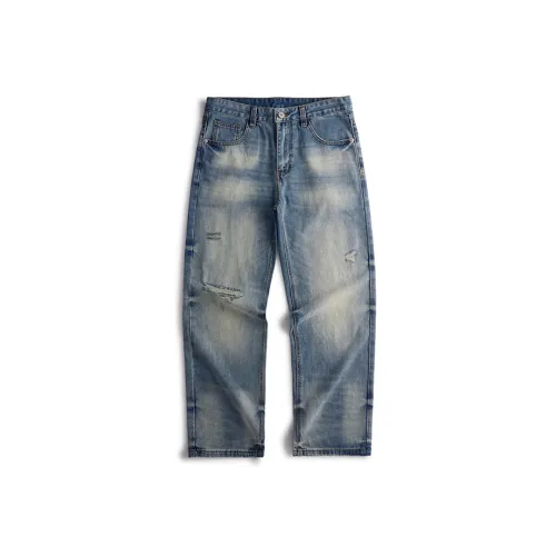 UXGR Светло-синие мужские джинсы