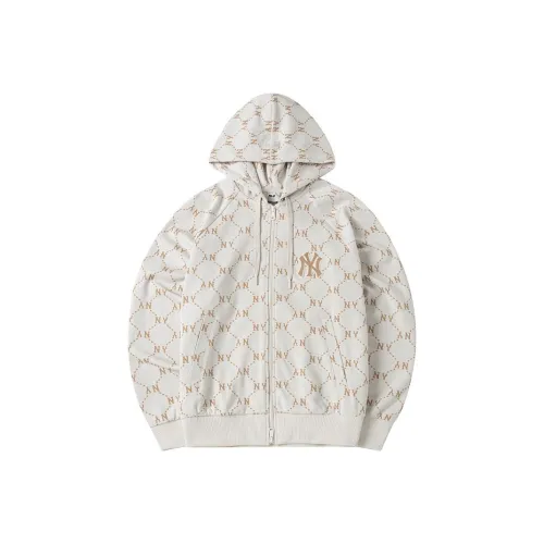 Mlb Base Logo Presbyopia Куртки Пальто Унисекс Бежевый