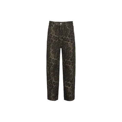 YearnObtainRainbow Джинсы Унисекс Леопардовый принт
