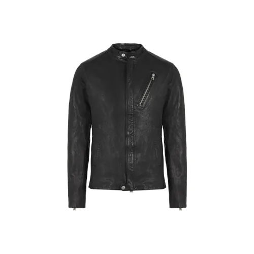 ALLSAINTS Черные Мужские Кожаные Куртки