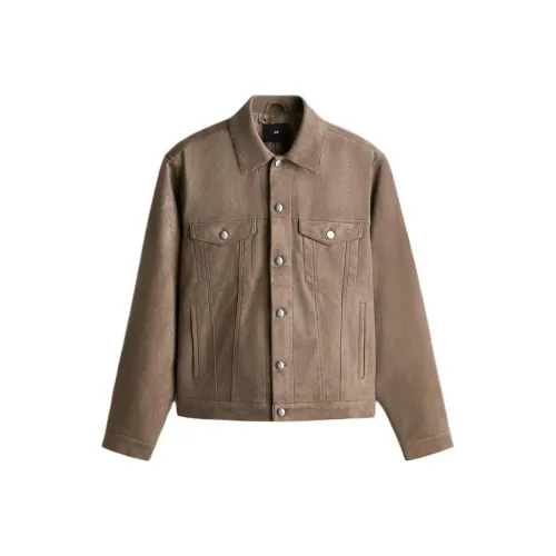 H M Куртки и Пальто Мужской Темно-Бежевый