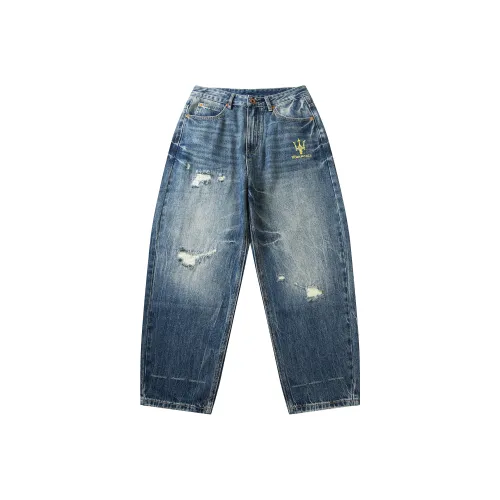 Maserati Синие Унисекс Джинсы