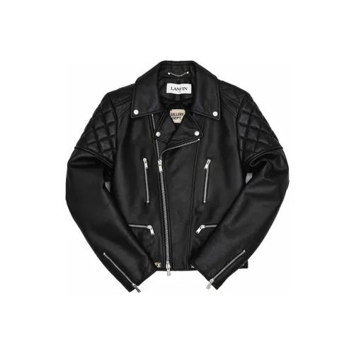 Lanvin Черные Унисекс Кожаные Куртки