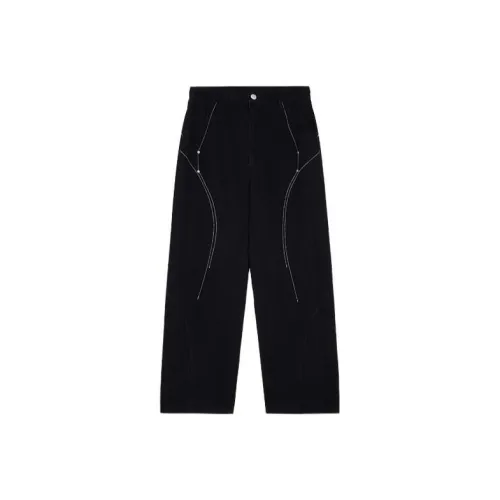 0 CROWORLD Черные Мужские Джинсы