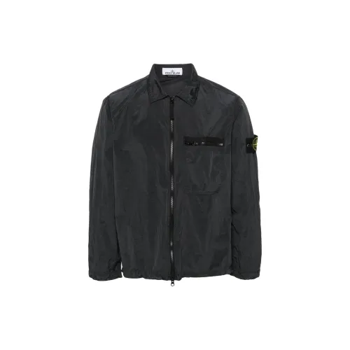Stone Island Metal Nylon Series Куртка Мужская Углеродно-Черная