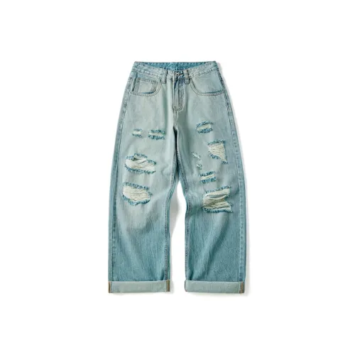 KUXIANSEN Джинсы Унисекс Light Синий