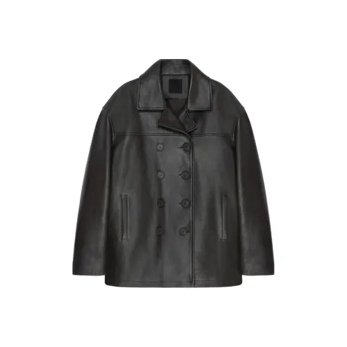 GIVENCHY FW23 Кожа Куртка Мужская Черная