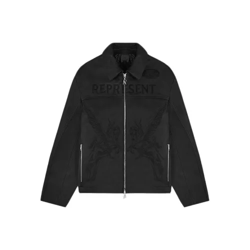 REPRESENT Кожа Куртка Мужская Черная