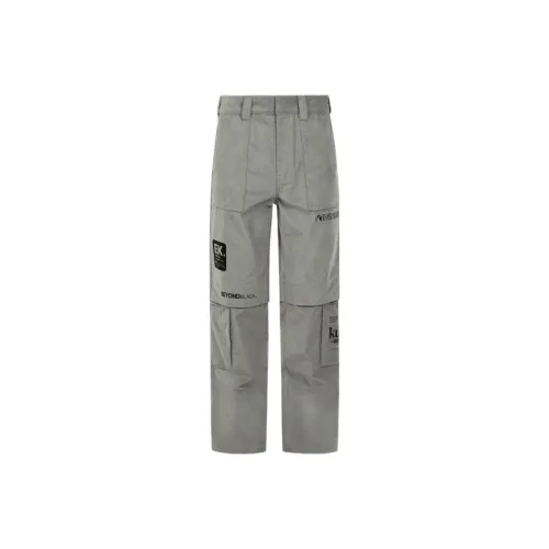 EVISU FW22 Карго Брюки Повседневные Брюки Мужские Lime Gray