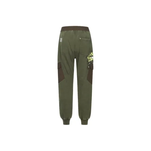 EVISU Light Army Green Мужские Карго Брюки