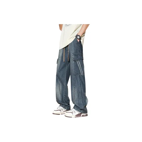 MARK WAFFLE Унисекс Джинсы