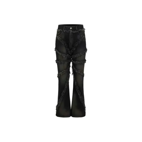 R69 Черные Унисекс Джинсы