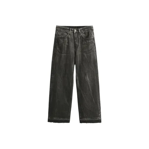 & V & Dirty Черные Мужские Джинсы