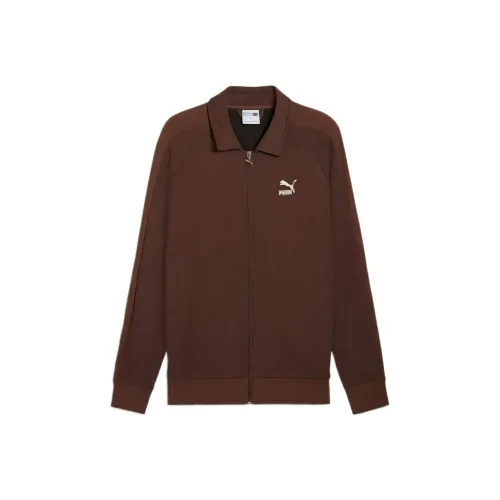 PUMA T7 Track Куртка Мужская Коричневая