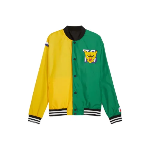 PUMA Crowd Craze Куртки и Пальто Мужской Желтый Зеленый