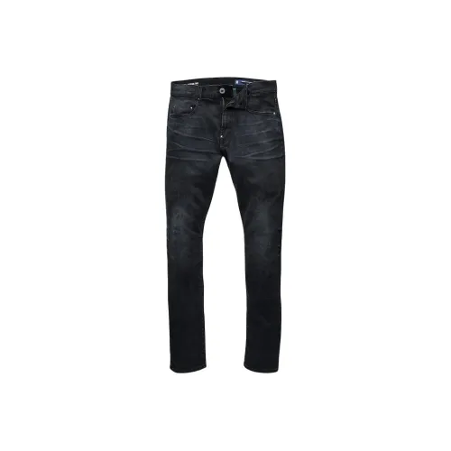 STAR RAW Джинсы Мужские Серый Черный