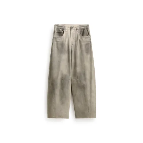 ZENGZHI Джинсы Унисекс Dirty Абрикос