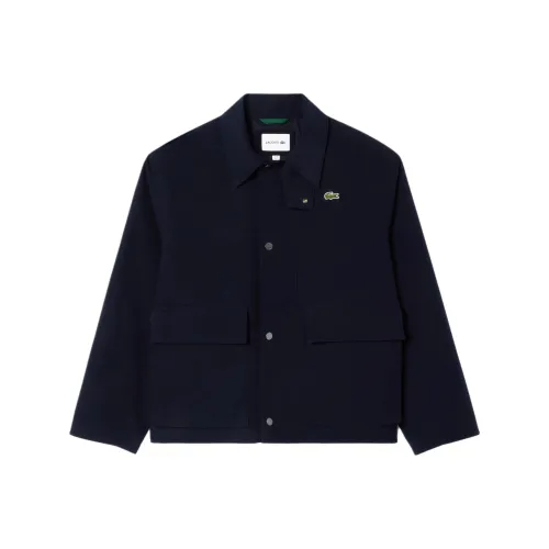 LACOSTE Темно-синие мужские куртки