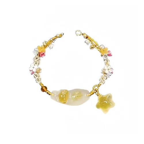 CUIRUYA Цветное стекло Нефрит Браслеты Женские