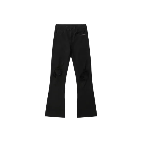 WIIPSOLID Черные Унисекс Джинсы