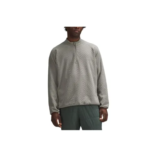 lululemon Textured Fleece Поход Полузастежка Куртки Пальто Мужской