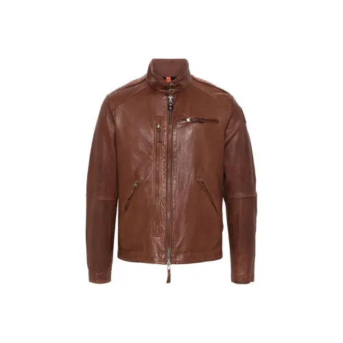 PARAJUMPERS Кожа Куртка Мужская Умбра