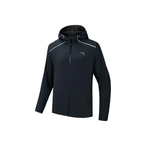 Anta Running Collection Куртки и Пальто Мужской Индиго Чернила Серый