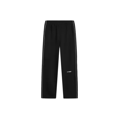 LINING Sports Life Collection Вязаные тренировочные брюки мужские черные