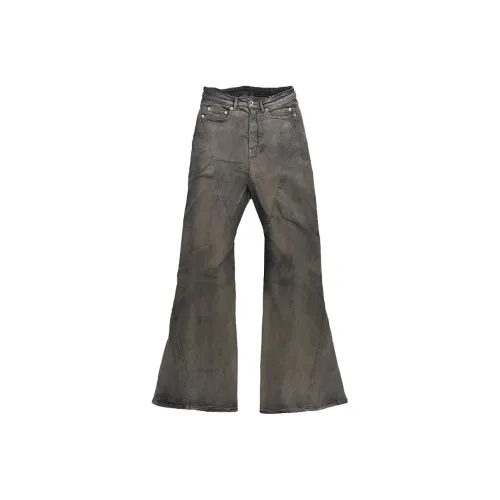 Rick Owens DRKSHDW Джинсы Унисекс Мытый Серый