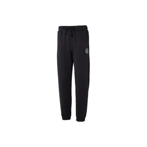 PUMA Вязаные тренировочные штаны унисекс черные