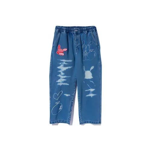 XLARGE Синие Унисекс Джинсы