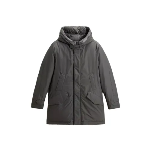 WOOLRICH Polar PARKA с высоким воротником пуховик мужской серый