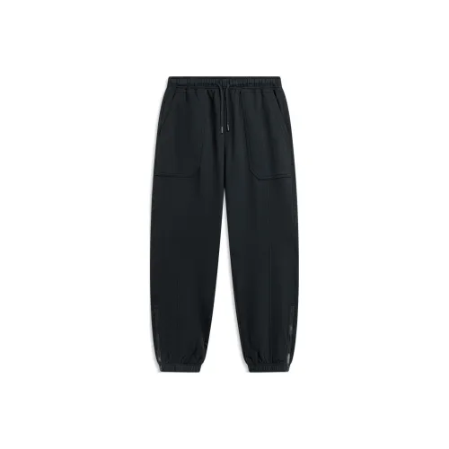 LINING Rijin Doujin Collection Вязаные тренировочные брюки мужские черные