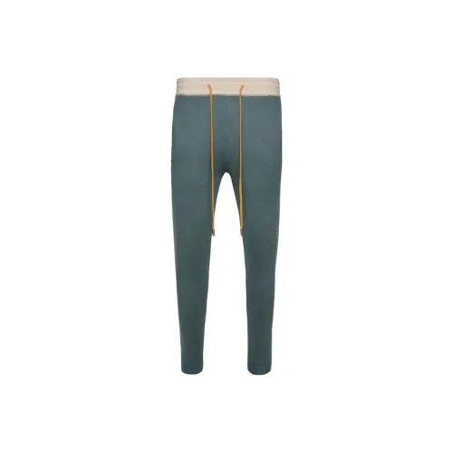RHUDE Зеленые Мужские Вязаные Спортивные Штаны