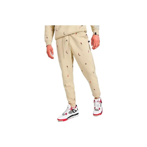 JORDAN Khaki Men's Knitted Training Pants Джордан Хаки Мужские Вязаные Тренировочные Штаны