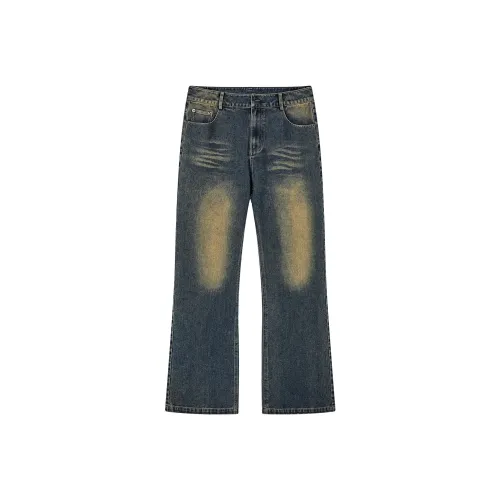 PASET Джинсы Унисекс Винтаж Синий