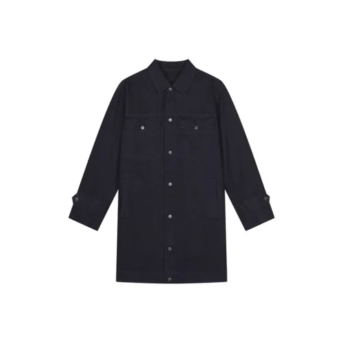 CROQUIS Тренчкот Мужской Темно-синий Деним