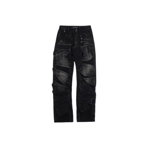 YProject FW24 Джинсы Мужские Черные