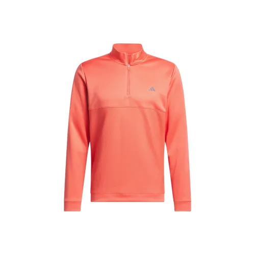 Adidas Ultimate365 Текстурированный Топ на молнии Куртки и Пальто Мужской Оранжевый