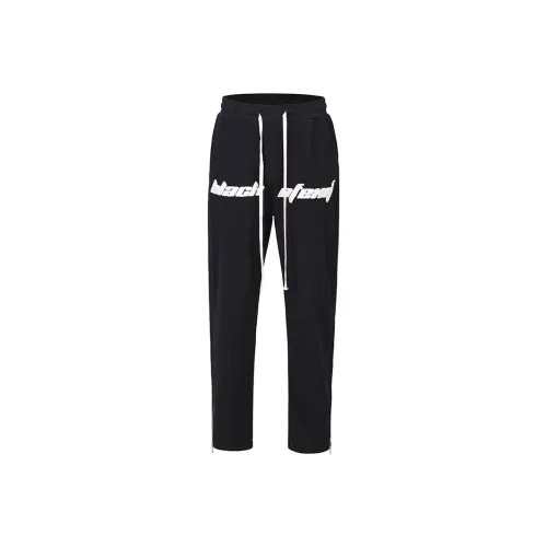 BLACK OF EXIT Вязаные тренировочные штаны унисекс черные