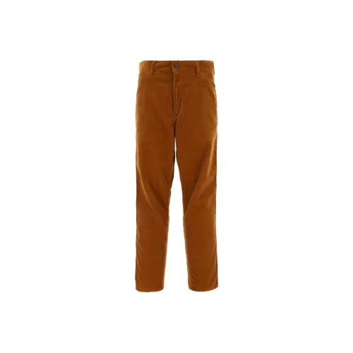 Carhartt WIP Brown Men's Casual Pants Кархартт WIP Коричневые Мужские Повседневные Штаны