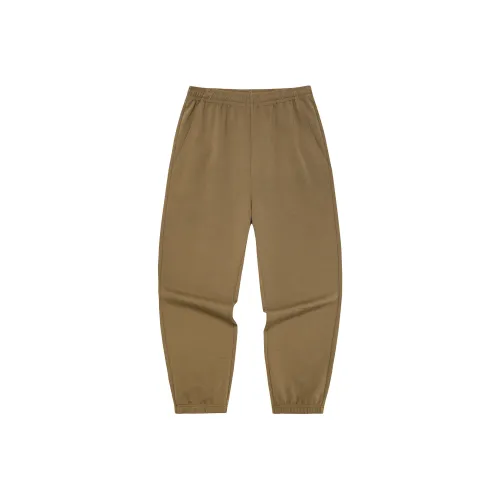 Erke Тренировочные брюки Мужские Лен Коричневый