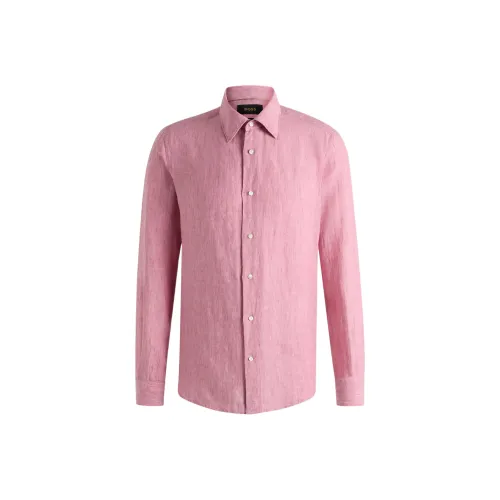 Hugo Boss Розовые Мужские Рубашки