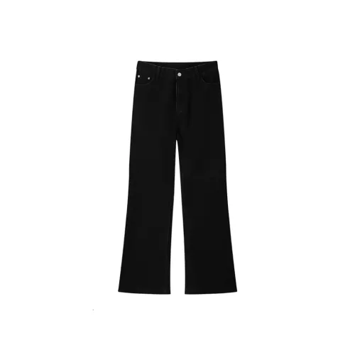 KEIRANDUN Черные Унисекс Джинсы