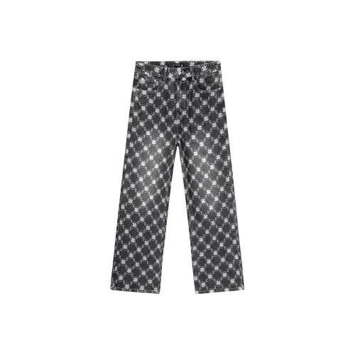 LUCKY BRAND Дымчато-серый Унисекс Джинсы