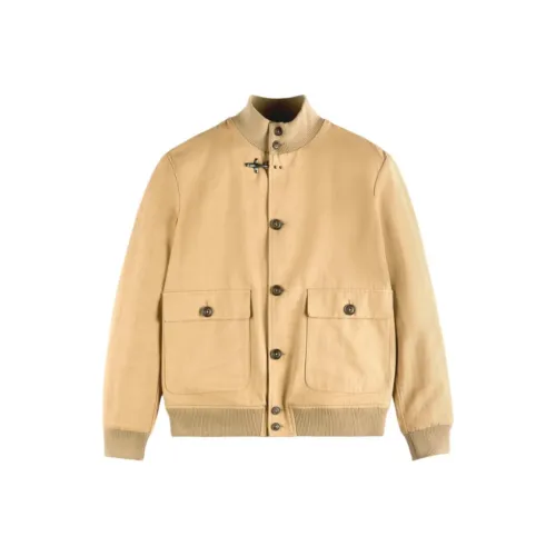 Fay Куртки Пальто Мужской Светлый Умбра