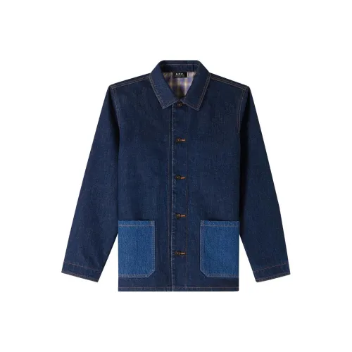 A.P.C FW24 Куртки и Пальто Унисекс Индиго