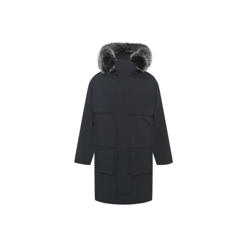 LESS IS MORE Пуховик Мужской Темно-синий Синий Черный